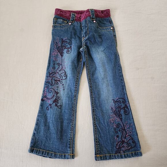 Vintage Other - Y2k Embroidered Flared Jeans 4t